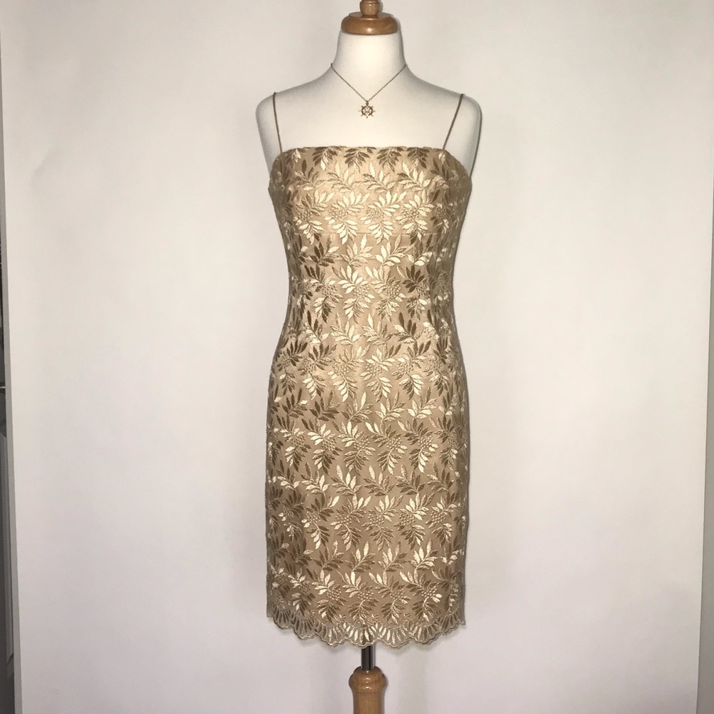 Donna Morgan Gold Dress